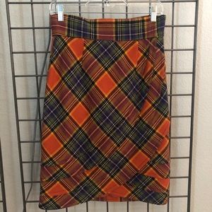 Anthropologie Plaid Skirt
